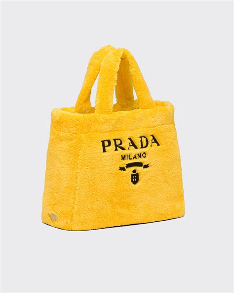 terry prada bag|Yellow/black Terry tote bag .